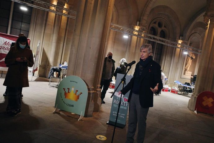 El conseller de Salud de la Generalitat, Josep Maria Argimon, en la Universidad de Barcelona (UB).