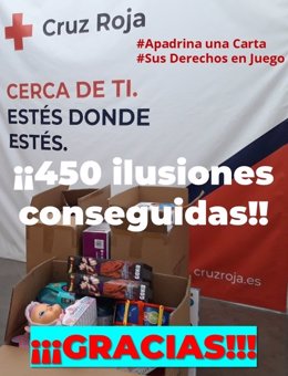 La iniciativa 'Apadrina una carta', de Cruz Roja Juventud, consigue 450 juguetes para la infancia en dificultad social de Navarra