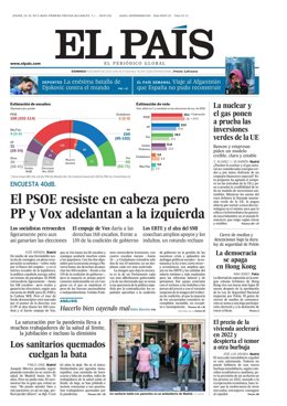 Portada de El País.