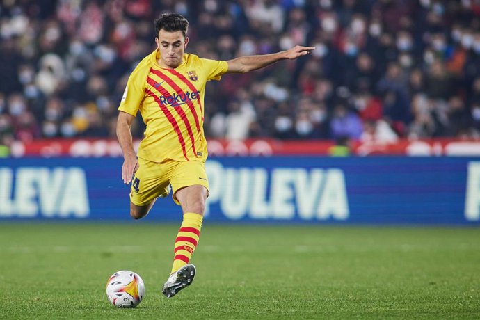 Eric Garcia of FC Barcelona in action during the spanish league, La Liga Santander, football match played between Granada CF and FC Barcelona at Nuevo Los Carmenes stadium on January 8, 2022, in Granada, Spain.