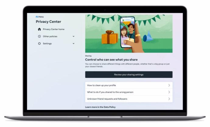 Nuevo centro de privacidad de Facebook