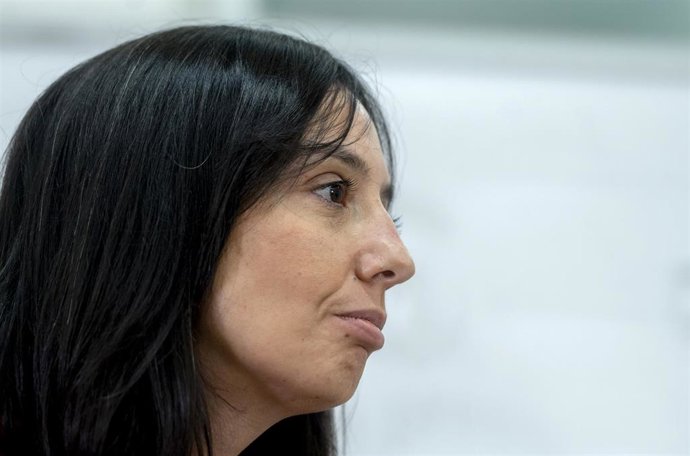 La delegada del Gobierno en Madrid y secretaria general de la Agrupación Socialista de la Ciudad de Madrid, Mercedes González,  durante una entrevista con Europa Press, en la sede de Europa Press, a 4 de enero de 2022, en Madrid, (España).