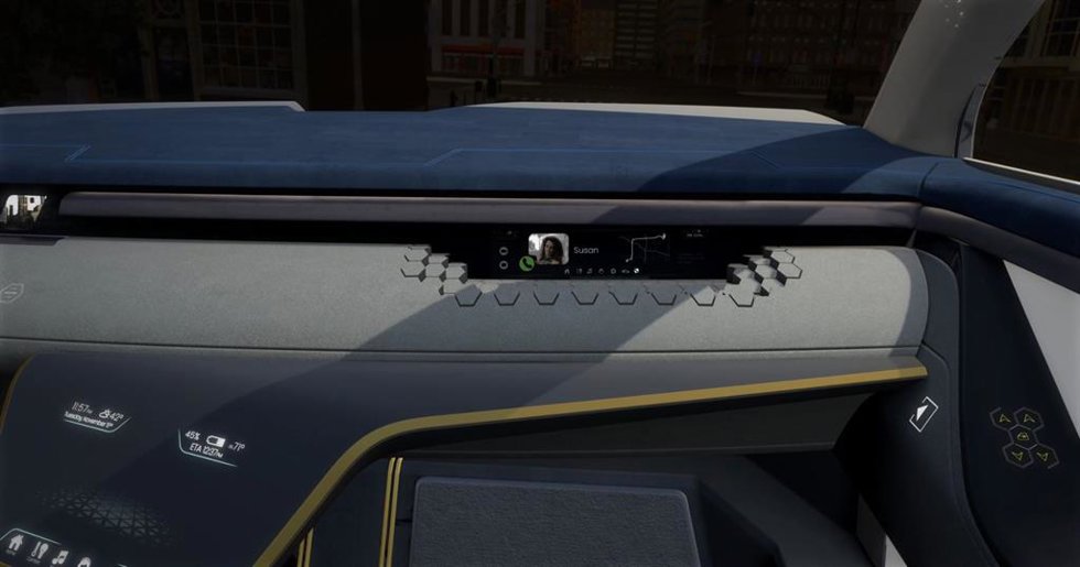 Render del interior del nuevo vehículos
