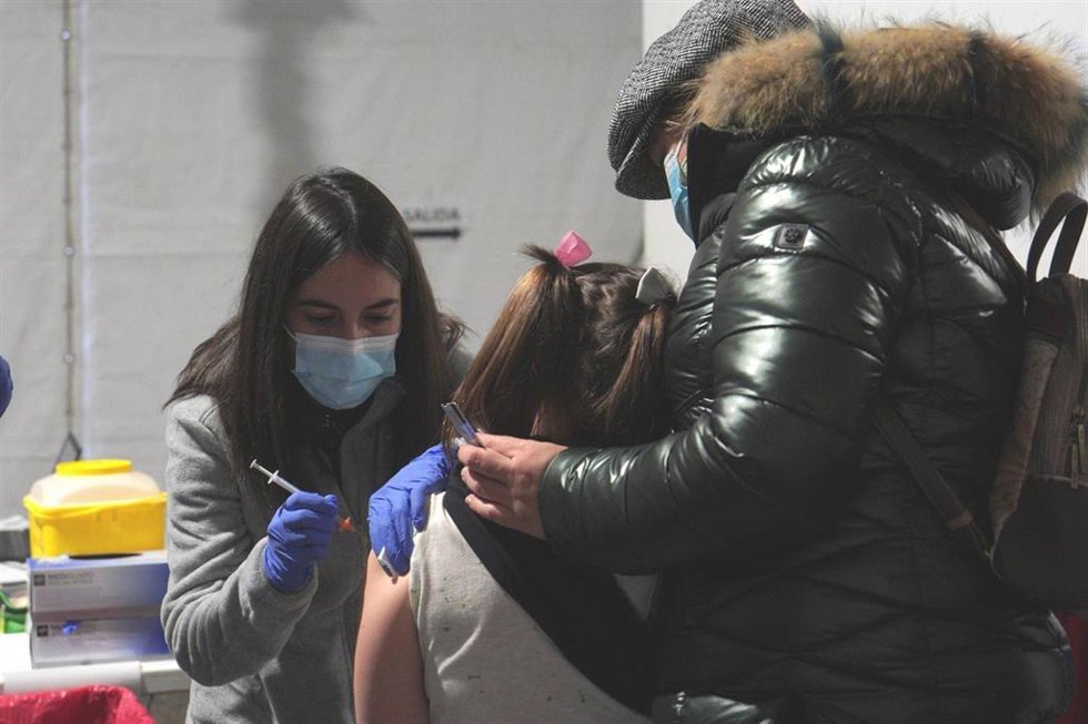 Vacunación de niños de 5 a 11 años en Castilla y León.