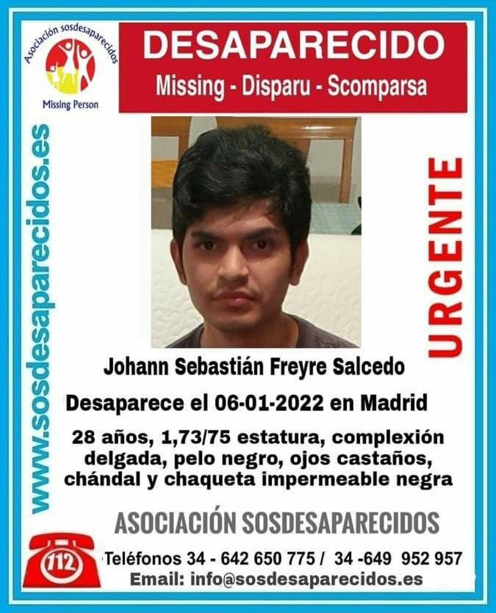 Buscan a un joven desaparecido el Día de Reyes en Moratalaz