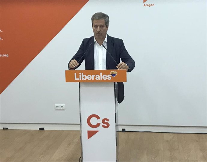 Archivo - El líder de Ciudadanos (Cs) en Aragón, Daniel Pérez Calvo