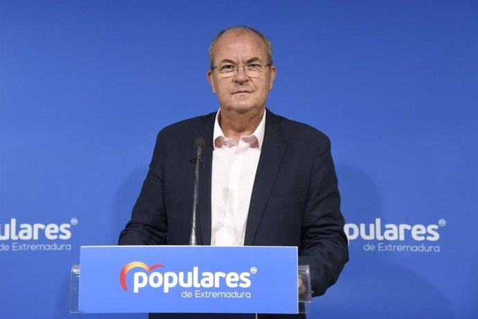 El presidente del PP extremeño, José Antonio Monago