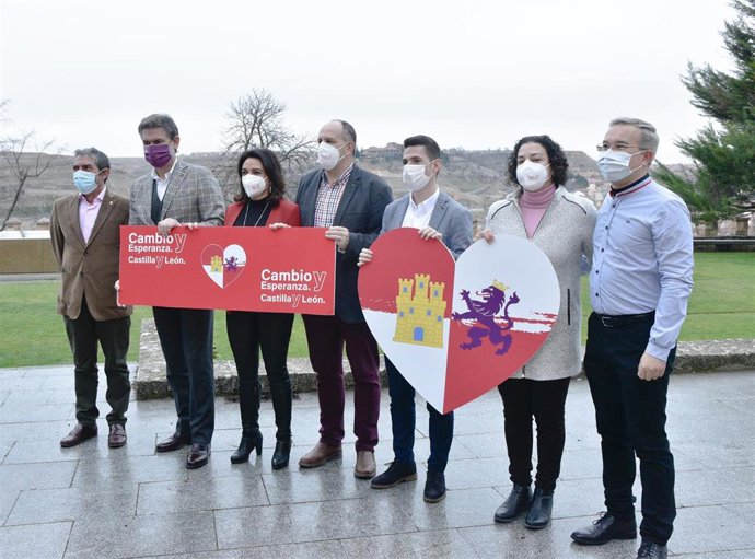 Presentación de los miembros de la lista del PSOE por Segovia.