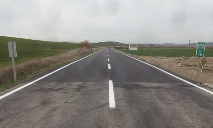 Actuación en la A-386.