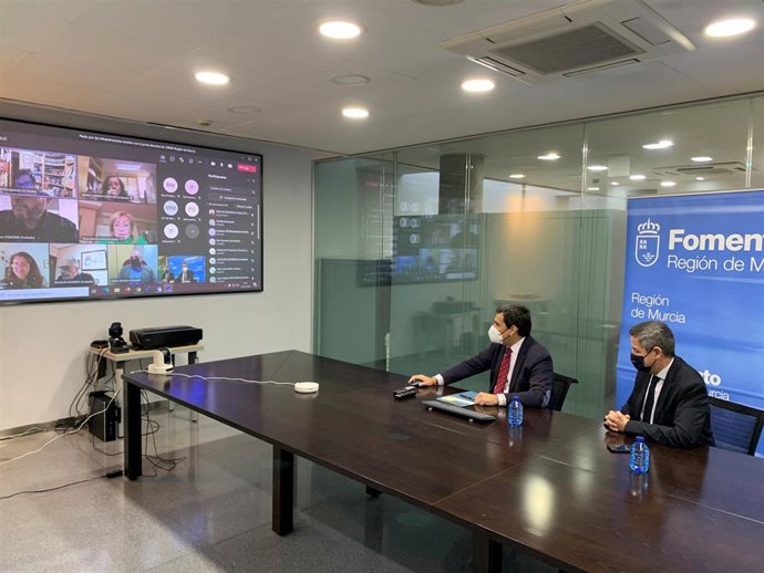 El consejero de Fomento e Infraestructuras, José Ramón Díez de Revenga, mantiene un encuentro telemático con CERMI