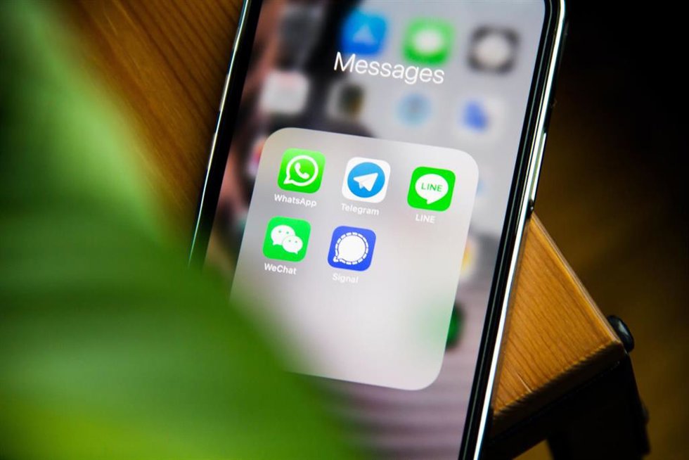 Iconos de varias aplicaciones de mensajería