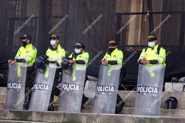 Agentes de la Policía Nacional de Colombia (imagen de archivo).