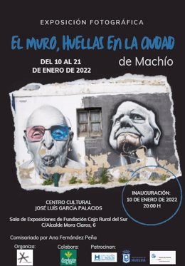 Cartel de la exposición de Machío en la Fundación Caja Rural del Sur.