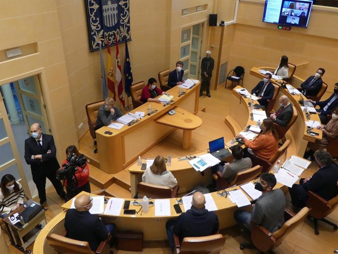 Pleno del Ayuntamiento de Segovia.