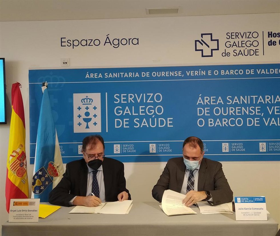 Firma entre Instituciones Penintenciarias y la Consellería de Sanidade para el acceso al historial clínico de los reclusos incluidos en el Sergas
