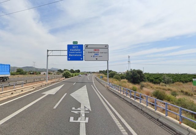 AP-7 entre Almassora y Castelló