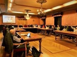 Reunión en la que el Ayuntamiento de Azpeitia ha decidido suspender la tamborrada de adultos