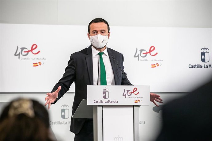 El consejero de Desarrollo Sostenible, Jose Luis Escudero, informa sobre los asuntos del Consejo de Gobierno relacionados con su departamento