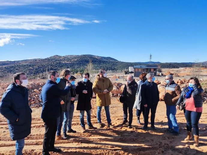 Luis Tudanca visita en Soria la parcela donde se ubicará el Centro de Procesamiento de Datos.