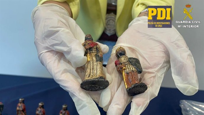 Piezas incautadas donde introducían la droga los detenidos