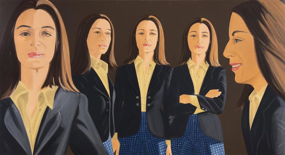 Archivo - Cuadro 'The black jacket', de Alex Katz