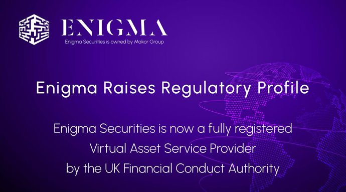 Enigma Securities Registered as FCA Virtual Asset Service Provider, Raises Regulatory Profile