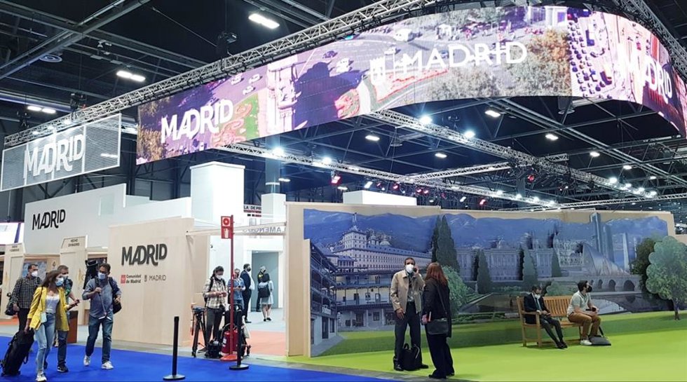Archivo - Stand de Madrid en fitur 2021.
