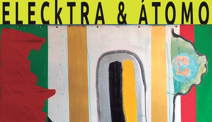 Cartel anunciador de la exposición 'ElecKtra & Átomo, los gemelos del siglo XXI'.