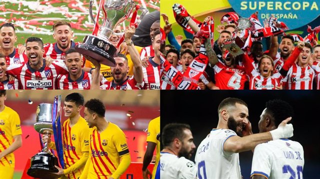 Archivo - Athletic Club, Atlético de Madrid, FC Barcelona y Real Madrid, aspirantes a la Supercopa de España