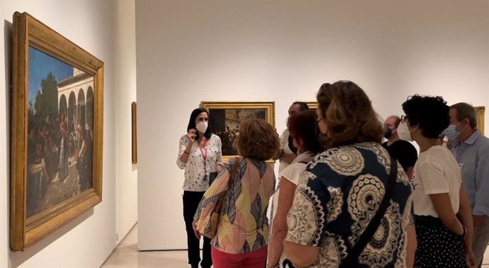 Profesionales del Hospital Regional de Málaga emplean la pintura del Museo Thyssen para la recuperación de personas con problemas de salud mental
