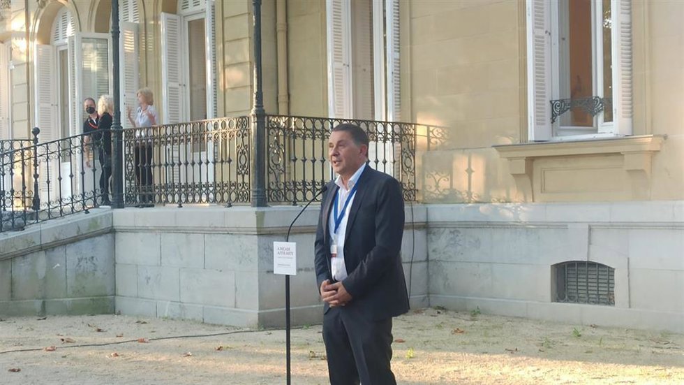 Archivo - El coordinador de EH Bildu, Arnaldo Otegi, en el Palacio de Aiete