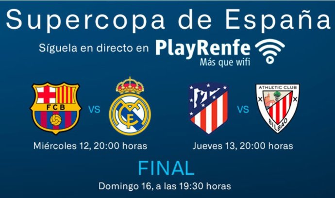 Supercopa de España en Renfe