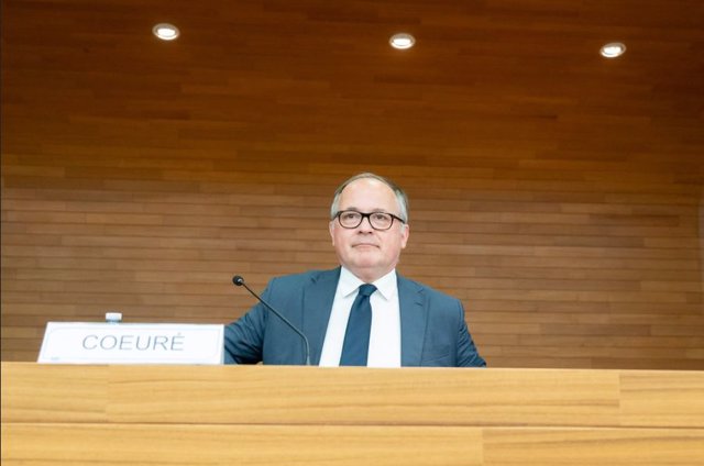 El economista francés Benoît Coeuré durante un evento del Banco Central Europeo en Milán el 19 de marzo de 2019