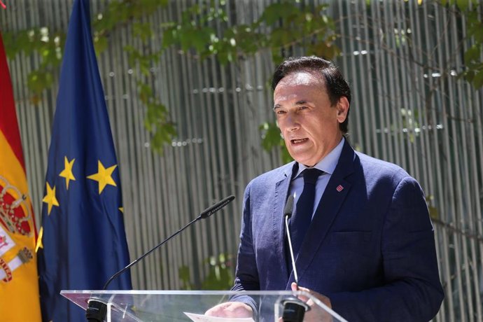 Archivo - El presidente de Crue Universidades Españolas, José Carlos Gómez Villamandos, en la presentación de la iniciativa Campus Rural el pasado 1 de julio de 2021 en Madrid