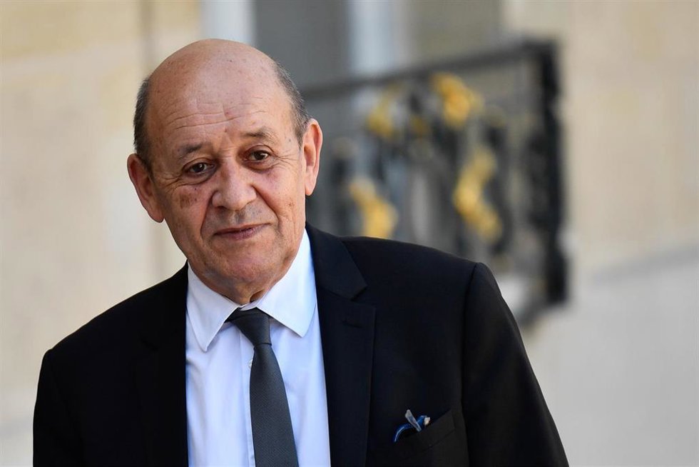 Archivo - El ministro de Exteriores de Francia, Jean-Yves Le Drian