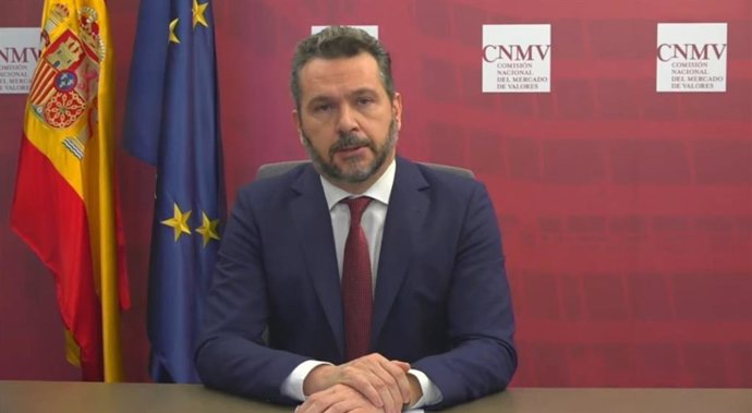 El presidente de la CNMV, Rodrigo Buenaventura, durante su intervención en el Spain Investors Day 2022.