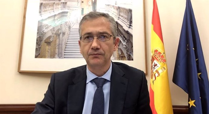 Archivo - El gobernador del Banco de España, Pablo Hernández de Cos, durante su participación en el Spain Investors Day 2022.