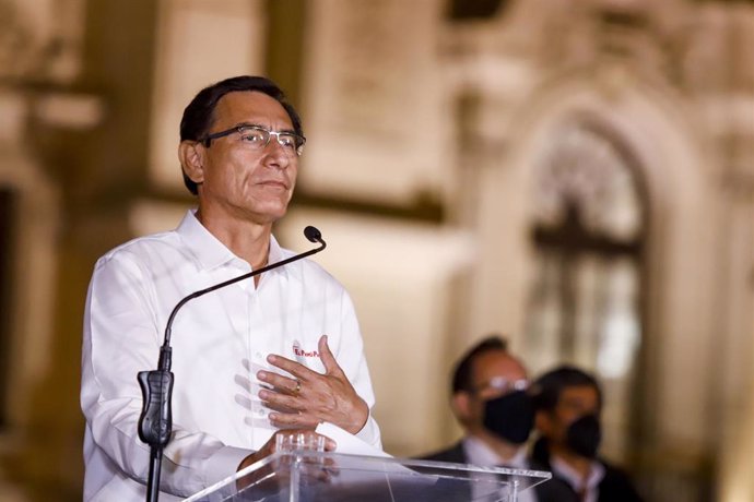 Archivo - El ahora expresidente peruano Martín Vizcarra.