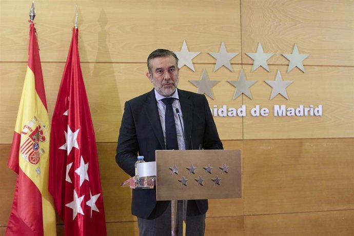 Archivo - El consejero de Presidencia, Justicia e Interior de la Comunidad de Madrid, Enrique López