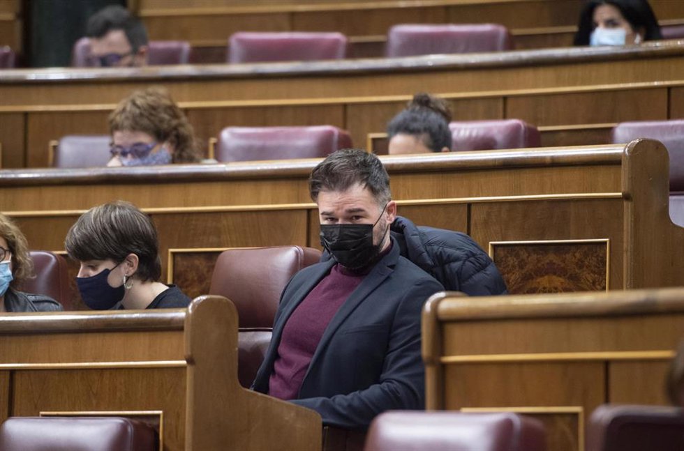 El portavoz de ERC en el Congreso, Gabriel Rufián.