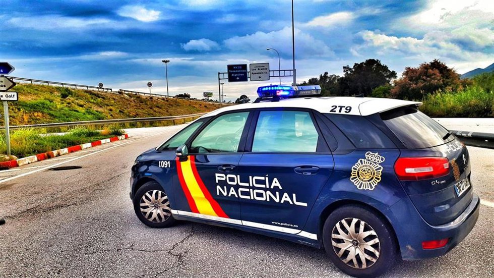 Un coche del Cuerpo Nacional de Policía (CNP)