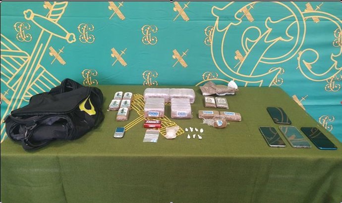 Imagen de la droga incautada.