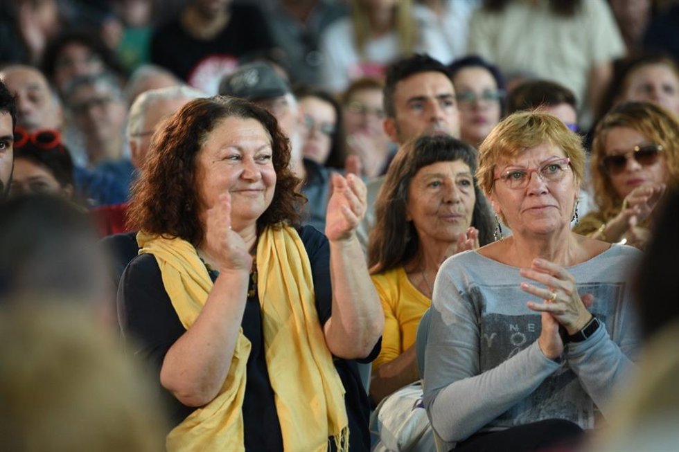 Archivo - Mae de la Concha, durante un acto.