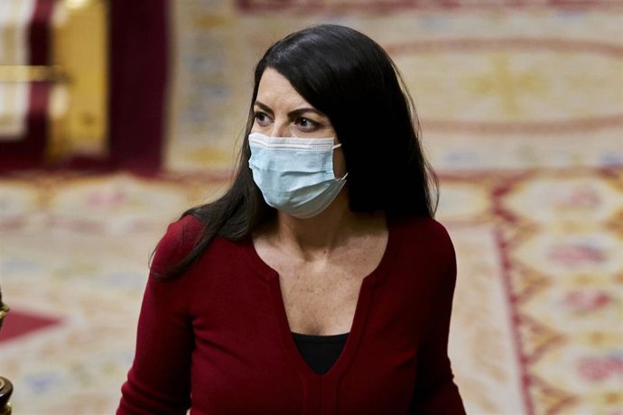 La portavoz adjunta de Vox en el Congreso, Macarena Olona, en una foto de archivo.