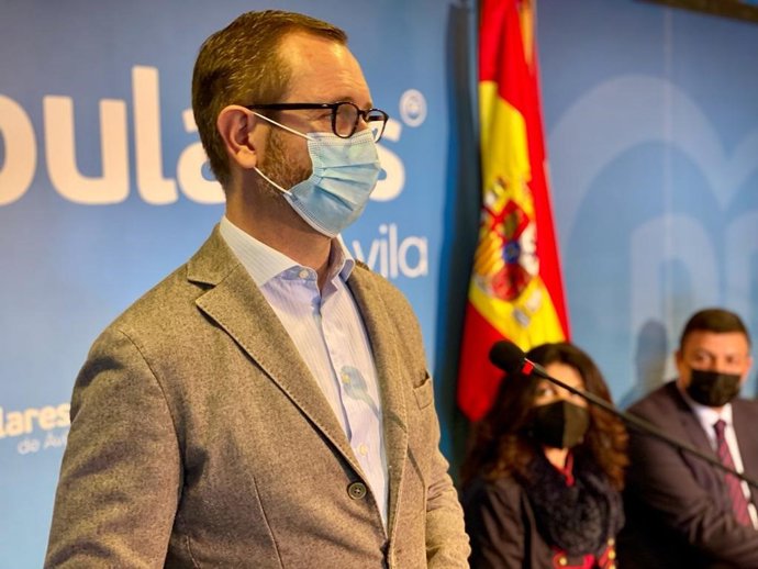 Maroto durante la rueda de prensa ofrecida en Ávila.