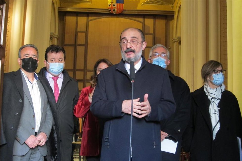 El presidente del Gobierno de Aragón, Javier Lambán.