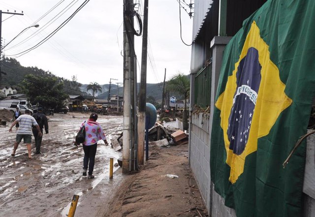 Archivo - Fuertes lluvias en Brasil       