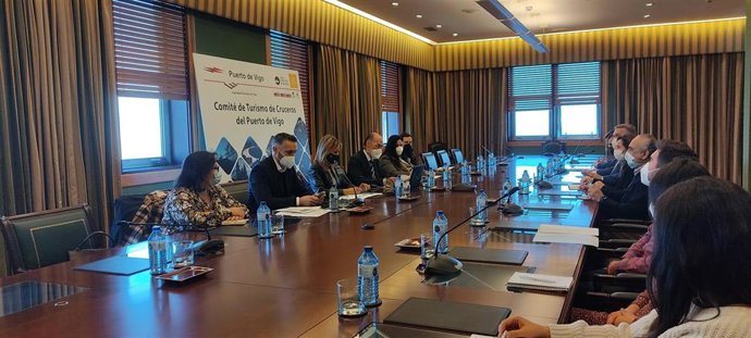 Imagen de la reunión del comité de Turismo de Cruceros del Puerto de Vigo.