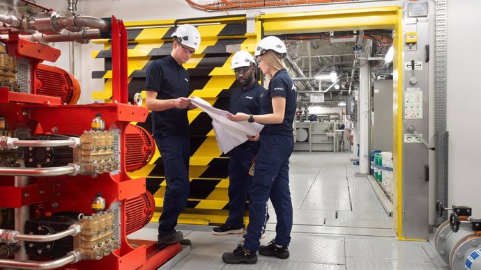 Marioff has extended its BluEdge Elite service agreement with Carnival Corporation & PLC for an additional five years to provide preventive maintenance services for its HI-FOG water mist fire protection systems, pictured here inside an engine room aboar