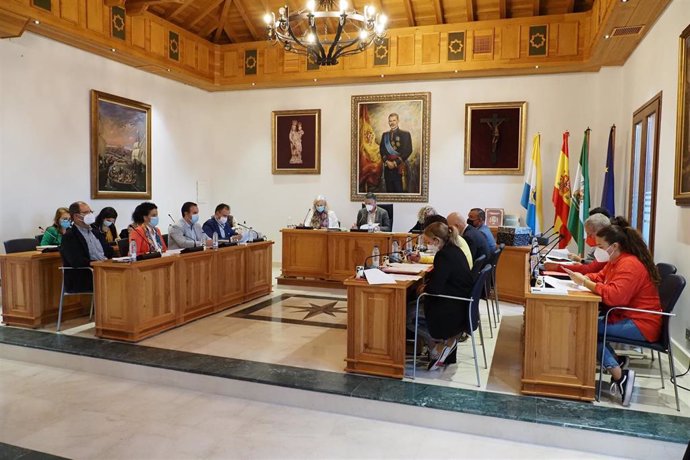 Pleno en el Ayuntamiento de Palos de la Frontera.